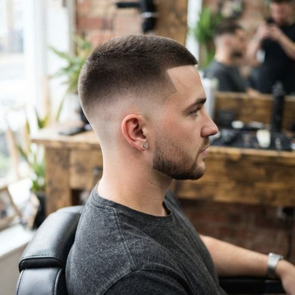Classic Low Taper Fade Buzz Cut