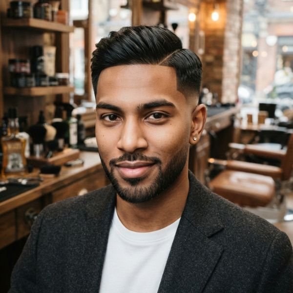 Classic Low Taper Fade Side Part