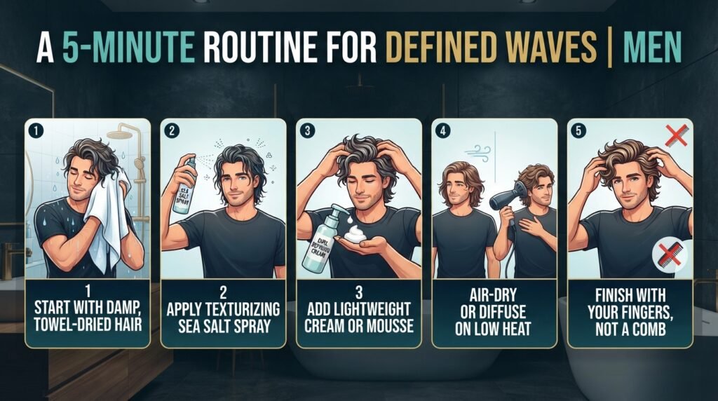 A five-minute routine that keeps waves defined