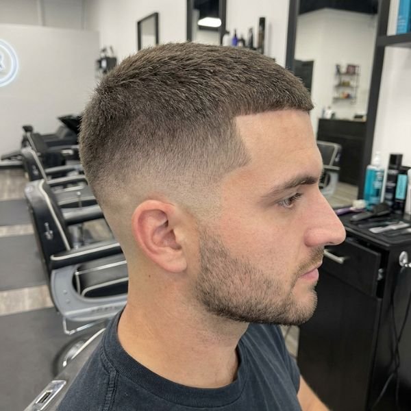 Modern Low Taper Fade Buzz Cut