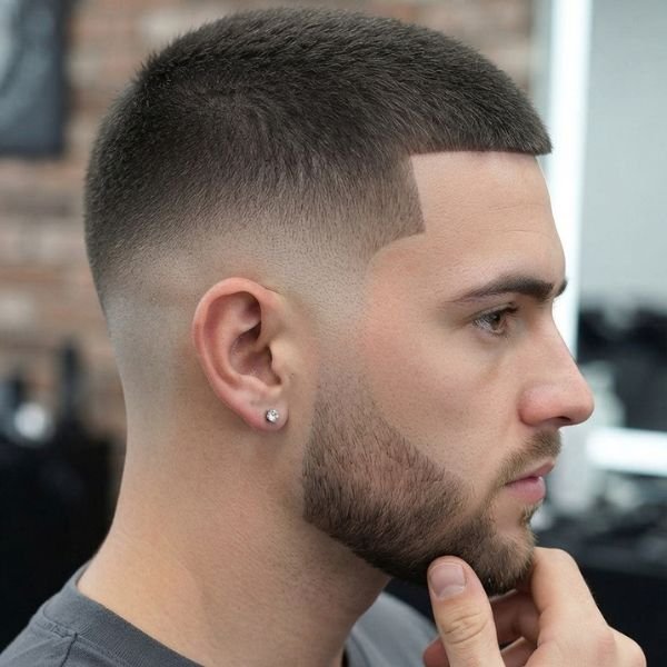 Professional Low Taper Fade Buzz Cut