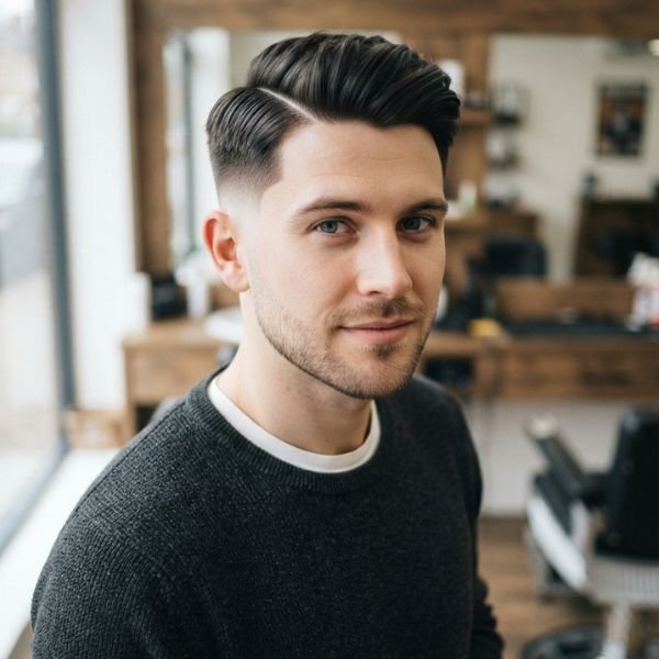 Trending Low Taper Fade Side Part Hairstyle