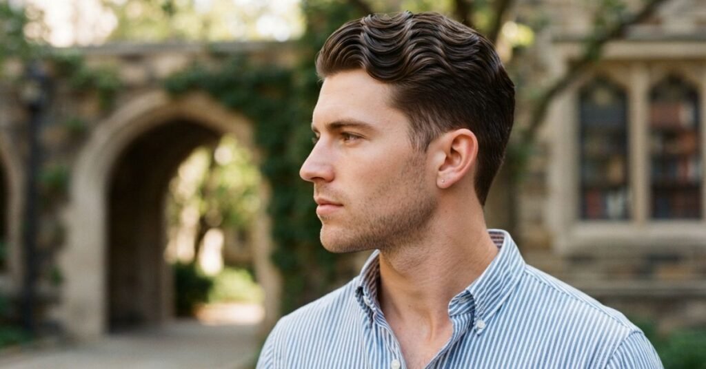 Mid Fade + Wavy Top