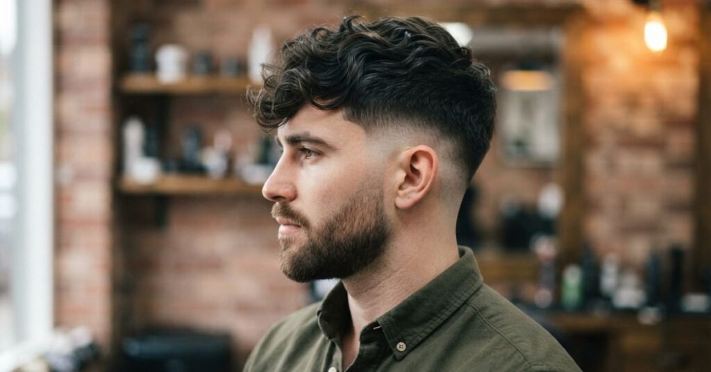 Mid Fade + Wavy Top