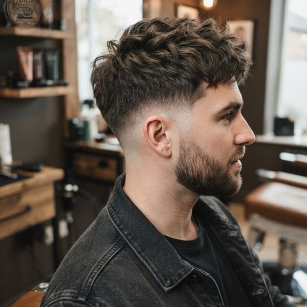 Modern Low Taper Fade Textured Crop Haircut