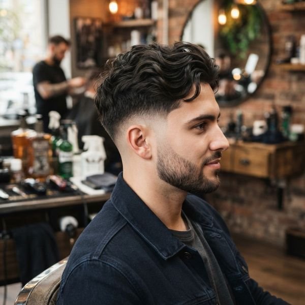 Low Taper Fade Textured Crop with Natural Texture