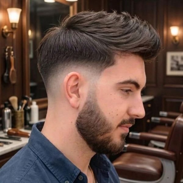 Professional Low Taper Fade Textured Crop Haircut