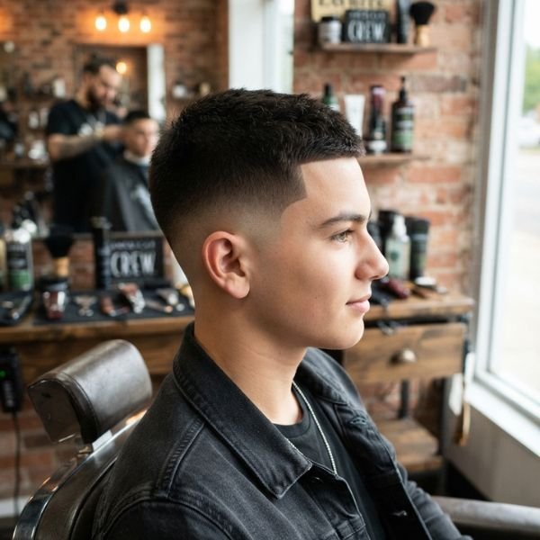 Teen Boy Low Taper Fade Buzz Cut
