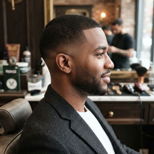 Professional Low Taper Fade Buzz Cut