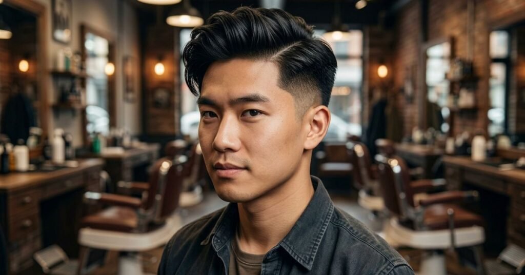 Low Taper Fade Asian Haircuts Comb Over