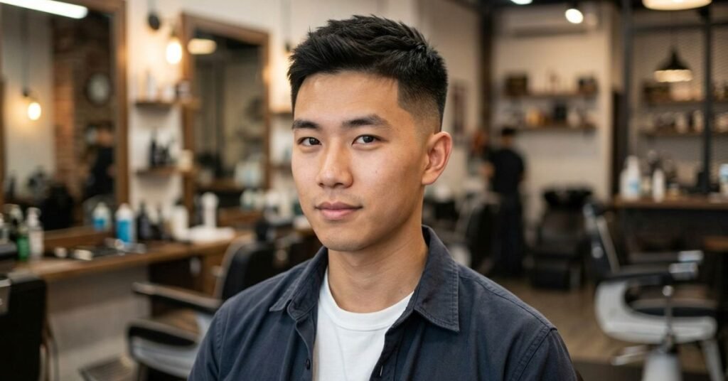 Low Taper Fade Asian Haircuts Crew Cut