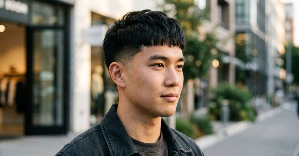 Low Taper Fade Asian Haircuts French Crop