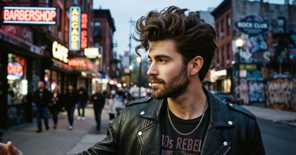 Textured 80s Pompadour