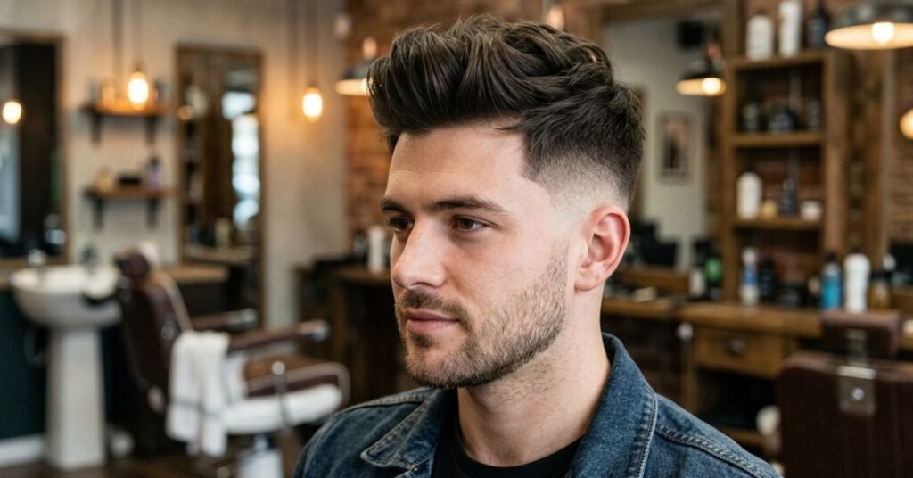 Thick Quiff Fade