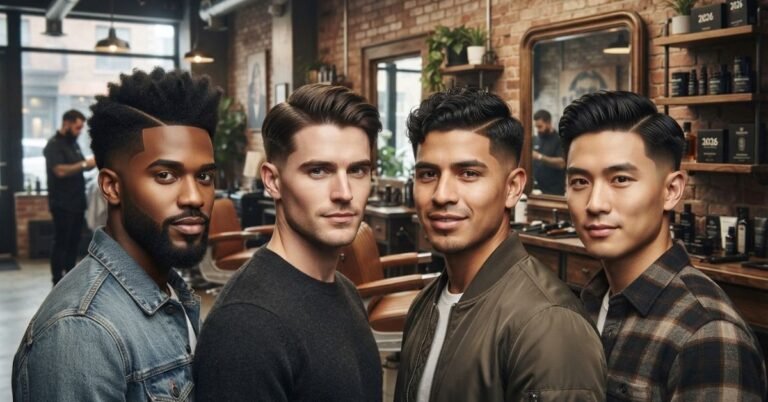 Low Taper Fade Side Part