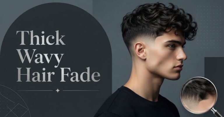 thick wavy hair fade
