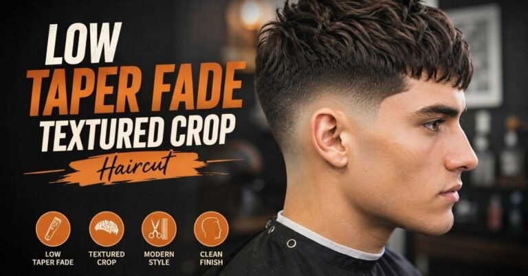 Low Taper Fade Textured Crop