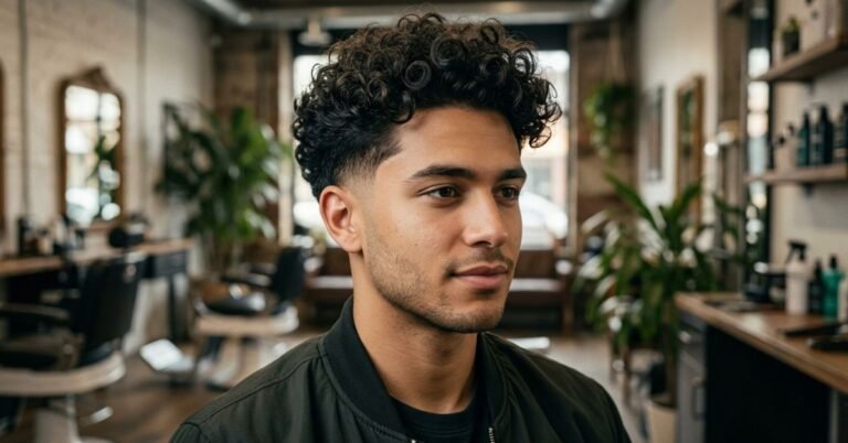 Low Taper Fade Curly Hair