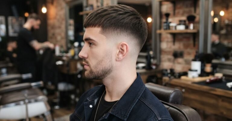 low taper fade straight hair